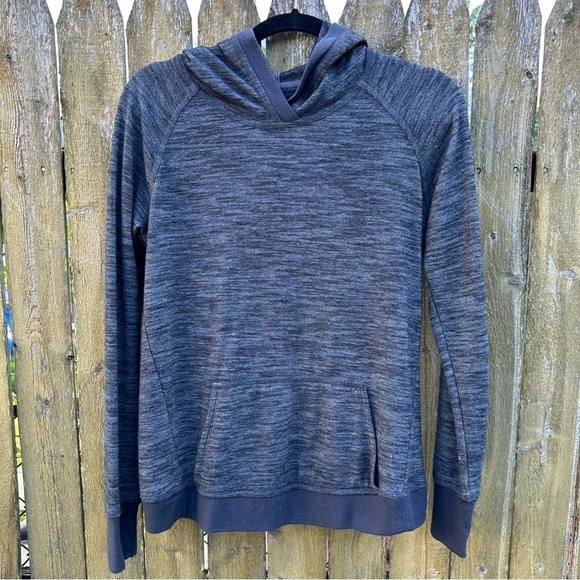 Athleta Other - Athleta girl cross cross back hoodie heathered grey Sz XL/14